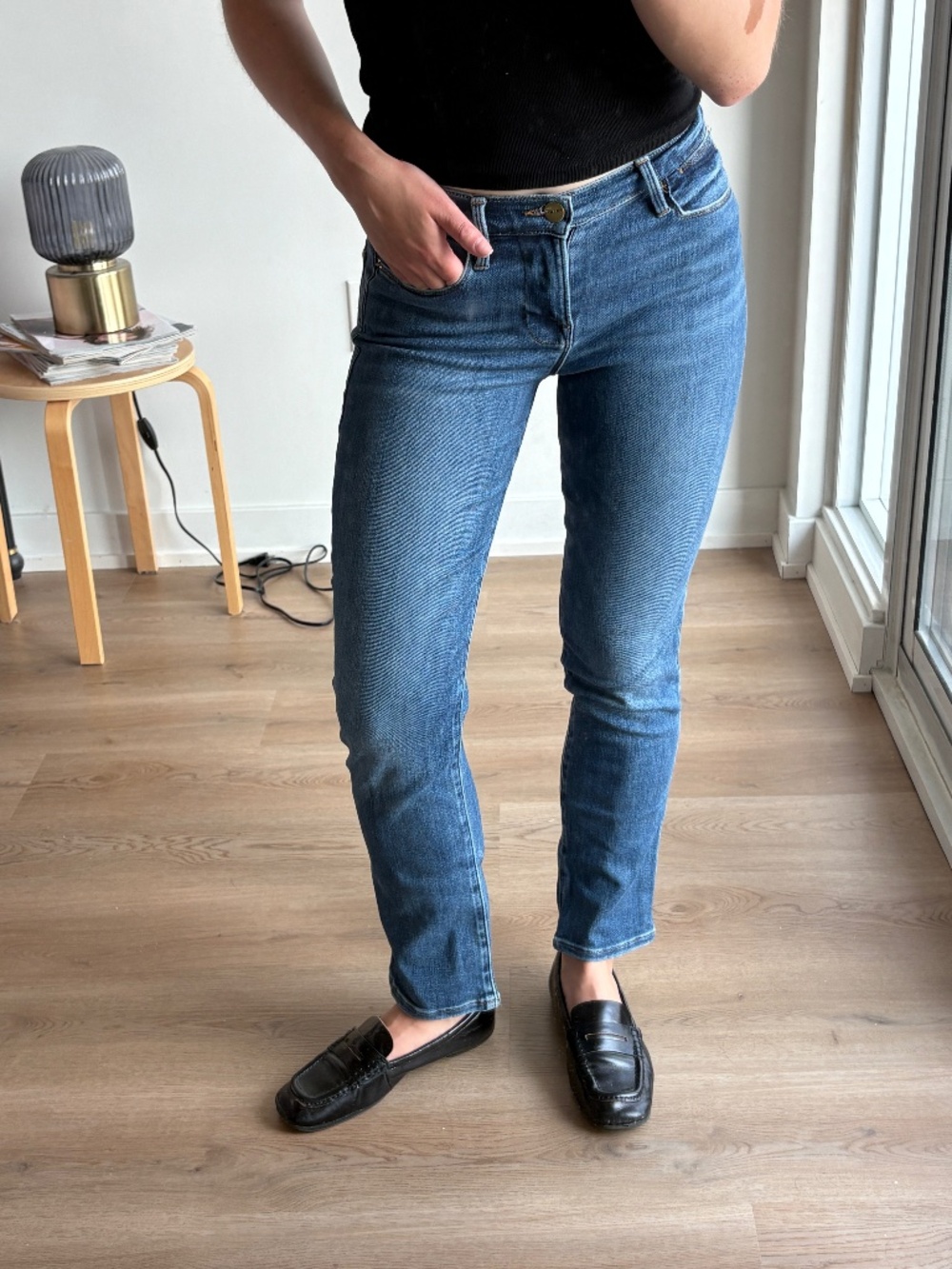 FRAME Denim Le High Straight Jeans